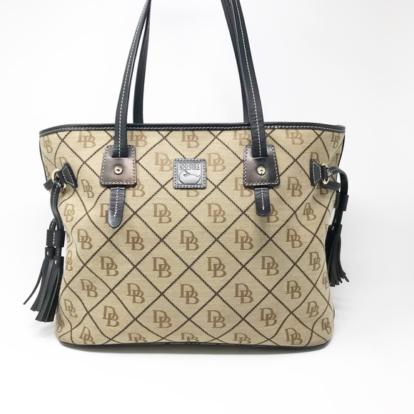 Dooney & Bourke Handbags - Dooney & Bourke Large Davis Tassel Shopper Tote